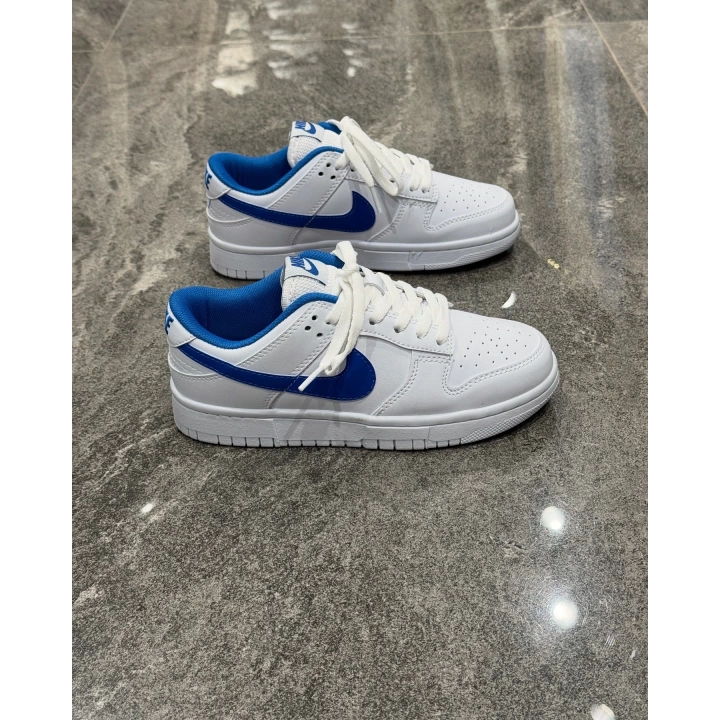 Nike SB Dunk Low Beyaz Mavi Detaylı