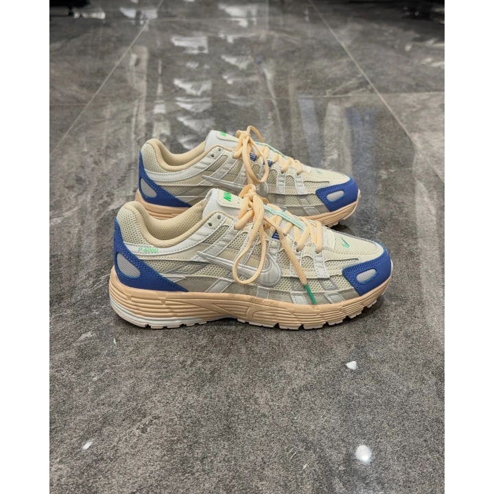 Nike Sportswear P-6000 Bej Mavi Detaylı Spor Ayakkabı
