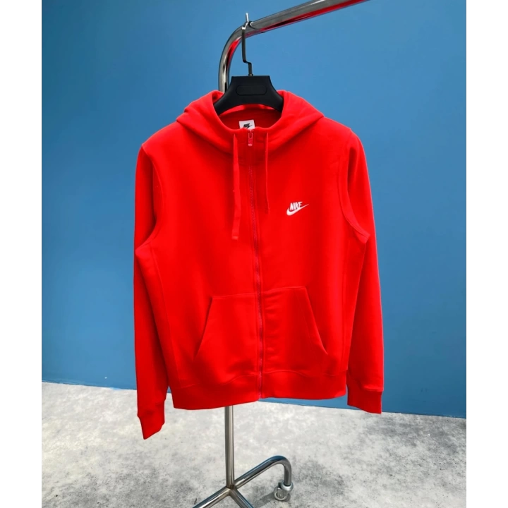 Nıke Tech Flex Kırmızı Fermuarlı Hoodie