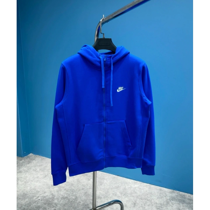 Nıke Tech Flex Sax Mavi Fermuarlı Hoodie