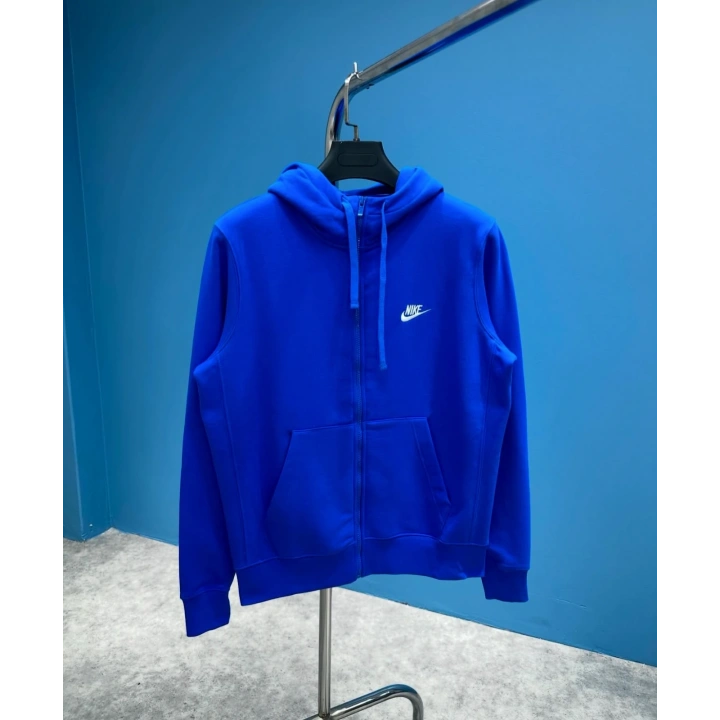 Nıke Tech Flex Sax Mavi Fermuarlı Hoodie