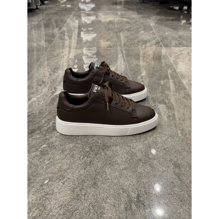 Prada Kahve Günlük Klasik Spor Ayakkabı