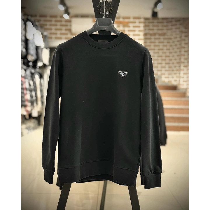 Prada Siyah üç iplik Sweatshirt