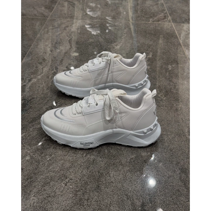 Valentino Garavani White Leather Spor Ayakkabı
