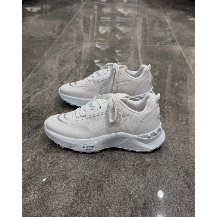 Valentino Garavani White Leather Spor Ayakkabı