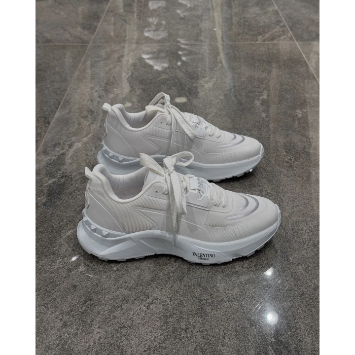 Valentino Garavani White Leather Spor Ayakkabı