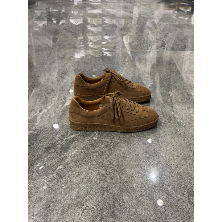 Yalçın Spor Taba Süet Erkek Deri Sneaker