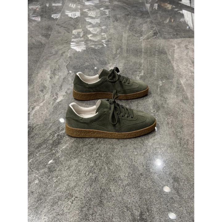 Yalçın Spor Yeşil Süet Erkek Deri Sneaker