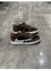 Nıke Jordan 1 Low Travis Scott Kahve Krem Detaylı