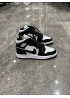 Nıke Air Jordan 1 Low Bilekli Siyah Beyaz Spor Ayakkabı