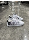 Adidas Süperstar Graphic Detaylı Beyaz Gri Spor Ayakkabı