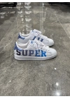 Adidas Süperstar Graphic Detaylı Beyaz Mavi Spor Ayakkabı