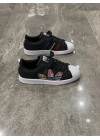 Adidas Süperstar Siyah Beyaz Taban Rainbow Multicolar Logo