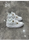 Air Jordan 4 White Metallic Gold Sneaker