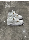 Air Jordan 4 White Metallic Gold Sneaker