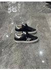 Golden Goose sstar Siyah Gümüş Yıldız Detaylı Spor Ayakkabı