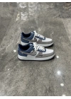 Nıke Air Force 1 Low Gri Laci Beyaz Detaylı Spor Ayakkabı