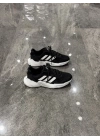 Adidas Jetboost Siyah Beyaz Çizgi Detaylı Spor Ayakkabı