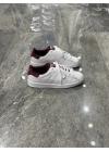 Adidas Süperstar Beyaz Bordo Topuk Detaylı Spor Ayakkabı