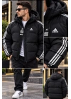 Adidas Essentials Siyah Beyaz Çift Taraflı Şişme Mont