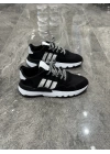 Adidas Jogger Siyah Beyaz Beyaz Taban Detaylı