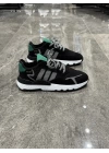 Adidas Jogger Siyah Yeşil Beyaz Taban Detaylı