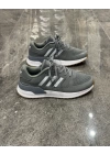 Adidas Ozelle Gri Beyaz Detaylı Spor Ayakkabı