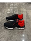 Adidas Pure Boost Marble Siyah Kırmızı Detaylı Spor Ayakkabı