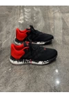 Adidas Pure Boost Marble Siyah Kırmızı Detaylı Spor Ayakkabı