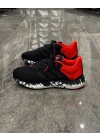 Adidas Pure Boost Marble Siyah Kırmızı Detaylı Spor Ayakkabı