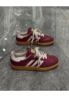 Adidas Samba Bordo Krem Detaylı Spor Ayakkabı