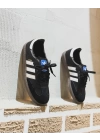 Adidas Samba Siyah Beyaz Süet Deri Detaylı