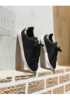 Adidas Stan Smith Siyah Beyaz Desen Detaylı