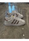 Adidas Süperstar Beyaz Altın Ayna Spor Ayakkabı