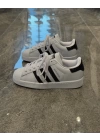 Adidas Süperstar Beyaz Siyah Ayna Spor Ayakkabı