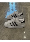 Adidas Süperstar Beyaz Siyah Ayna Spor Ayakkabı