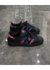 Adidas Süperstar Black Rose Blue Detaylı Spor Ayakkabı