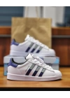 Adidas Süperstar Çift Logo Beyaz Laci Bebe Detaylı