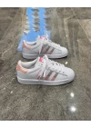 Adidas Süperstar Çift Logo Beyaz Pudra Detaylı