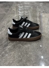 Adidas VL Court 2.0 Siyah Beyaz Kahve Taban Detaylı