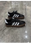 Adidas VL Court 2.0 Siyah Beyaz Kahve Taban Detaylı
