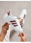 Adidas VS Pace 2.0 Beyaz Bordo Detaylı