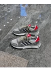 Adidas Zx 500 RM Gri Kırmızı Topuk