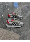 Adidas Zx 500 RM Gri Kırmızı Topuk