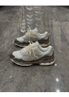 Asics Gel Ncy Krem Kahve Yeşil Detaylı Spor Ayakkabı