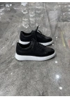 Canyon Siyah Beyaz Detaylı Deri Sneaker