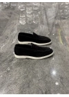 Casual Loafer Süet Siyah Deri Ayakkabı