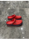 Crocs Classıc Kırmızı Lacivert Detaylı Terlik