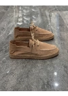 Erkek Espadril Bej Bağcık Detaylı Loafer Ayakkabı