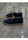 Erkek Espadril Laci Bağcık Detaylı Loafer Ayakkabı